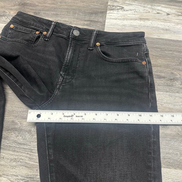 American Eagle AirFlex+ Black Men 32x29 Athletic Fit Stretch Tapered Denim Jeans - Picture 11 of 13